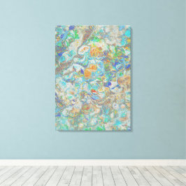 Lienzo Fantasía de las flores de vintage - Boho Floral Re