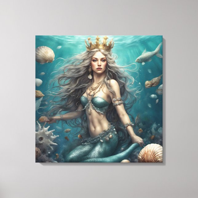 Lienzo Fantasía de sirena (Anverso)