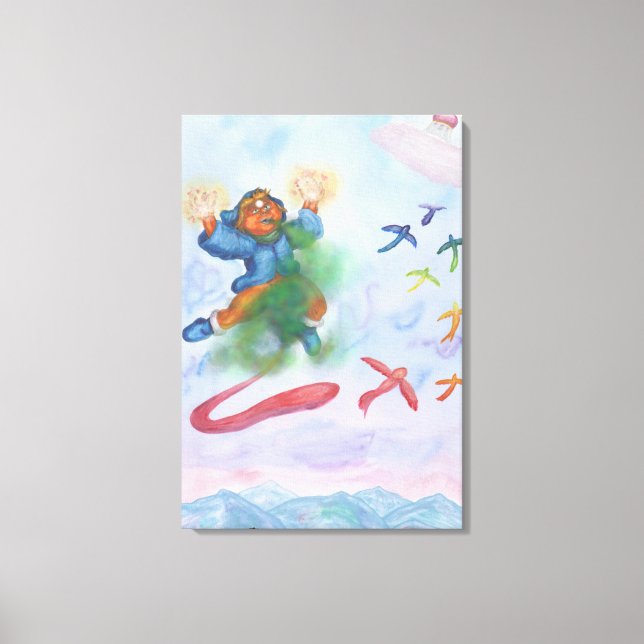 Lienzo Fantasía Eros Dios Dimensión Luz Agua Amor (Anverso)