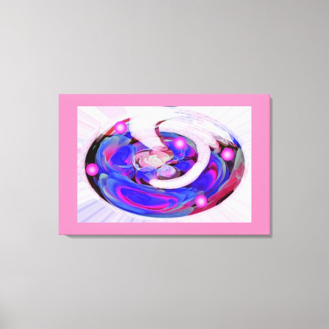 Lienzo Fantasía floral (Anverso)