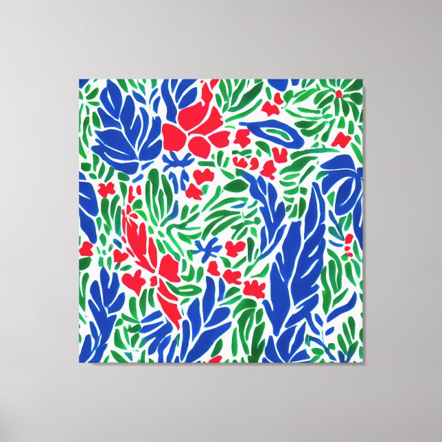 Lienzo Fantasia floral: Jardín de los sueños de Matisse (Anverso)