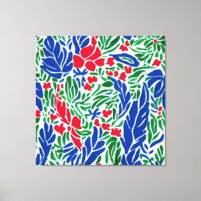 Lienzo Fantasia floral: Jardín de los sueños de Matisse (Anverso)