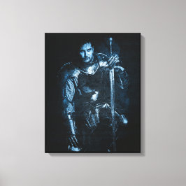 Lienzo Fantasía Guerrero Medieval En El Ilustracion Armor