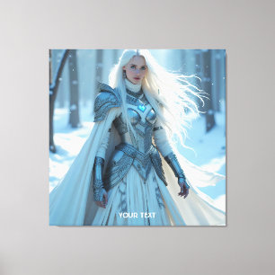 Lienzo Fantasía Reina linda Nieve blanca
