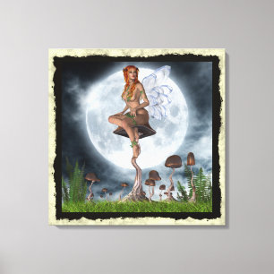 Lienzo Fantasía Toadstool gótico Faerie 3