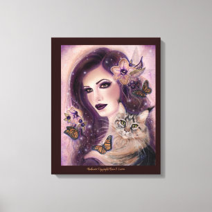Lienzo Fantasías con gato de Renee Lavoie