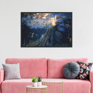 Lienzo Fantasías del crepúsculo de Edward Robert Hughes