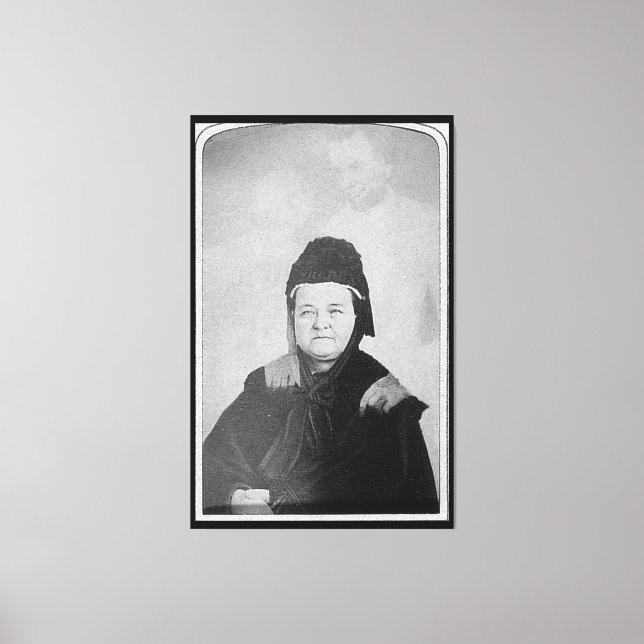 Lienzo Fantasma de Abraham Lincoln con Mary Lincoln 1869 (Anverso)