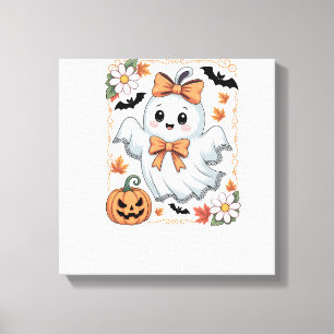 Lienzo Fantasma de encaje espeluznante Halloween
