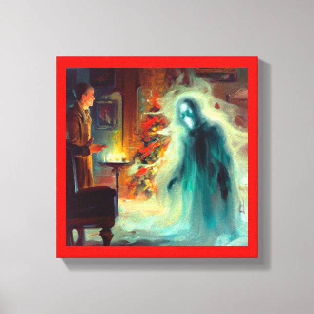 Lienzo Fantasma de la Navidad Futuro de Cuento de Navidad (Anverso)