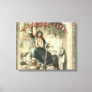 Lienzo Fantasma de la Navidad Presente Scrooge