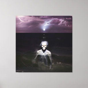Lienzo Fantasma en el mar - Pintura al óleo