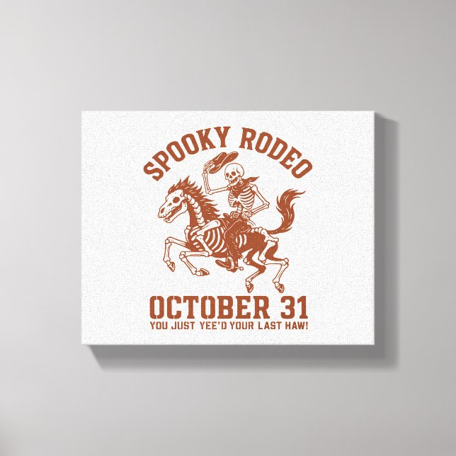 Lienzo Fantasma Rodeo Halloween Octubre 31 (Anverso)
