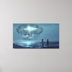 Lienzo Fantasy Beach Scene Canvas Art
