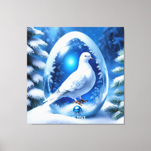 Lienzo Fantasy Cute Egl Pearl Pigeon