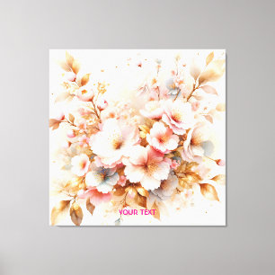 Lienzo Fantasy Cute Pastel Pink Sakura
