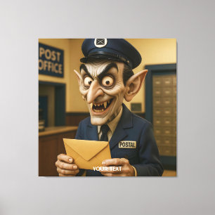 Lienzo Fantasy Cute Strange Postal Worker