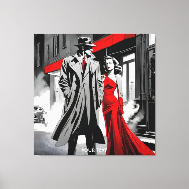 Lienzo Fantasy Cute Vivid Detective Red Coat (Anverso)