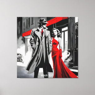 Lienzo Fantasy Cute Vivid Detective Red Coat