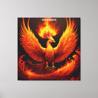Fantasy Cute Vivid Flames Phoenix Bird