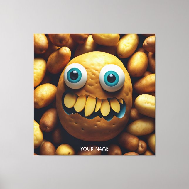 Lienzo Fantasy Cute Vivid Potato Funny Creatividad (Anverso)