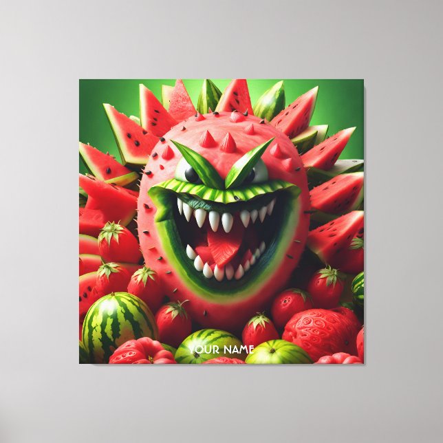 Lienzo Fantasy Cute Vivid Watermelon Curioso Creatividad (Anverso)