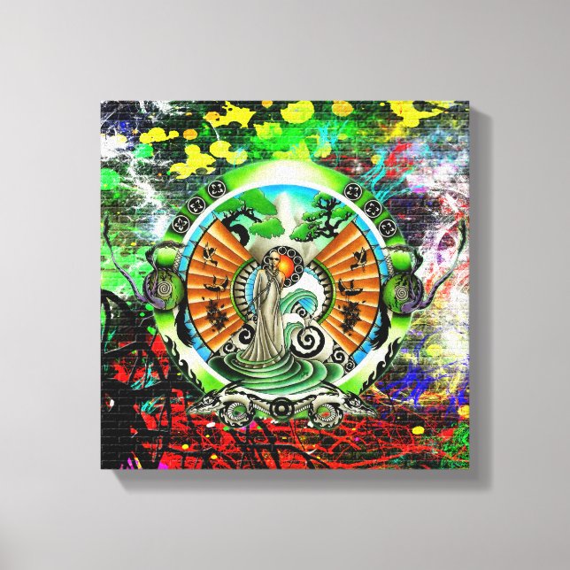 Lienzo Fantasy Kung Fu (Anverso)