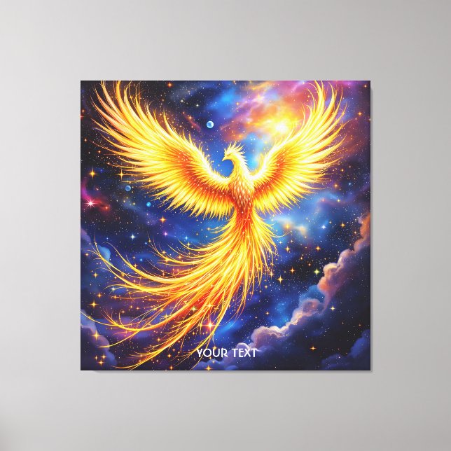 Lienzo Fantasy Phoenix Stars Space (Anverso)