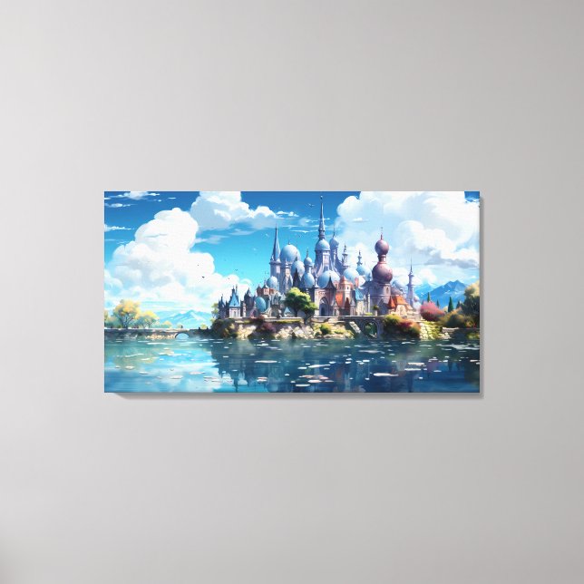 Lienzo Fantasy Seaside Kingdom (Anverso)
