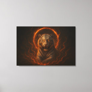 Lienzo Fantasy White Tiger – Serie Mystic Aura   ManJian