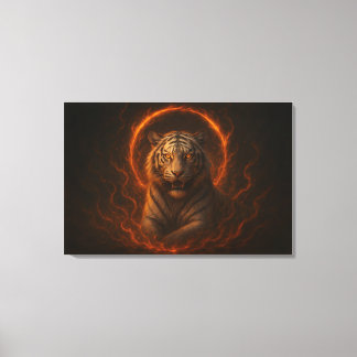 Lienzo Fantasy White Tiger – Serie Mystic Aura | ManJian