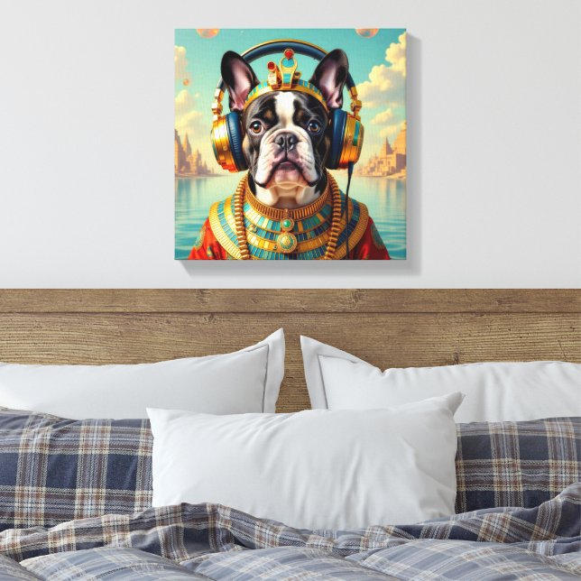 LIENZO FARAÓN TUT-BULLDOG FRANCÉS 2 (Insitu(Dormitorio))