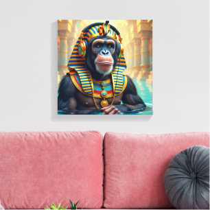 LIENZO FARAÓN TUT-CHIMPANCÉ 5