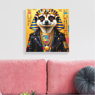 LIENZO FARAÓN TUT-MEERKAT