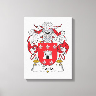 Lienzo Faria Family Crest