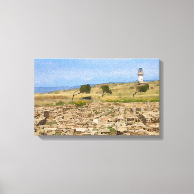 Lienzo Faro acuático (Anverso)