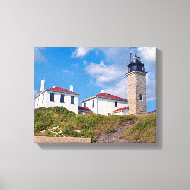 Lienzo Faro Beavertail, Rhode Island Wrapped Canvas (Anverso)