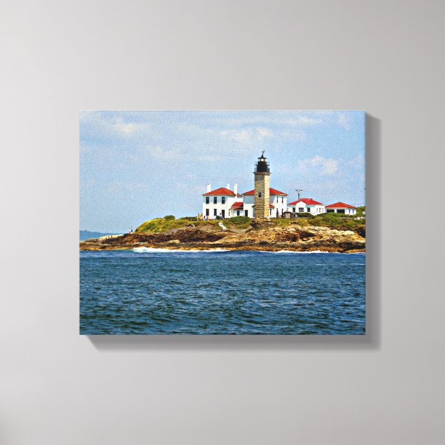Lienzo Faro Beavertail, Rhode Island Wrapped Canvas (Anverso)