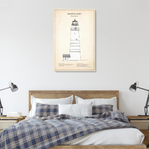 Lienzo Faro Boston Light - Massachusetts - SBD