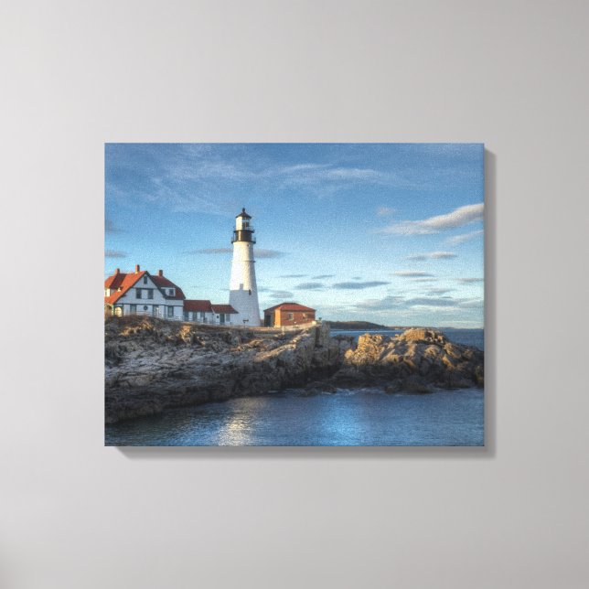 Lienzo Faro de cabeza de Portland (Anverso)