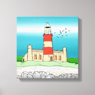Lienzo Faro de Cape Agulhas