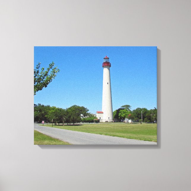 Lienzo Faro de Cape May (Anverso)