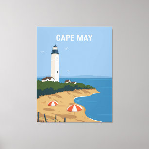 Lienzo Faro de Cape May