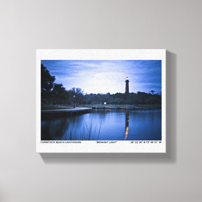 Lienzo Faro de Currituck. (Anverso)