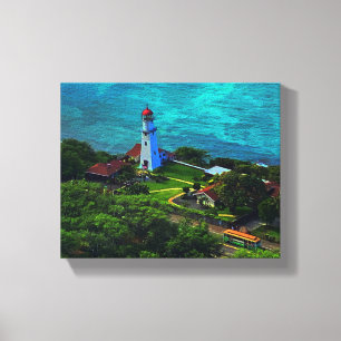 Lienzo Faro de Diamond Head #1 Canvas
