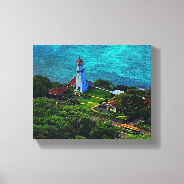 Lienzo Faro de Diamond Head #1 Canvas (Anverso)