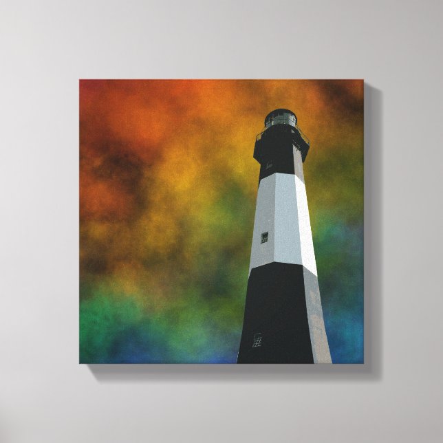 Lienzo faro de la isla tybee (Anverso)