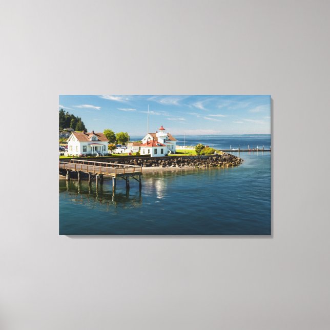 Lienzo Faro de Mukilteo, Mukilteo, Washington, EE. UU. (Anverso)