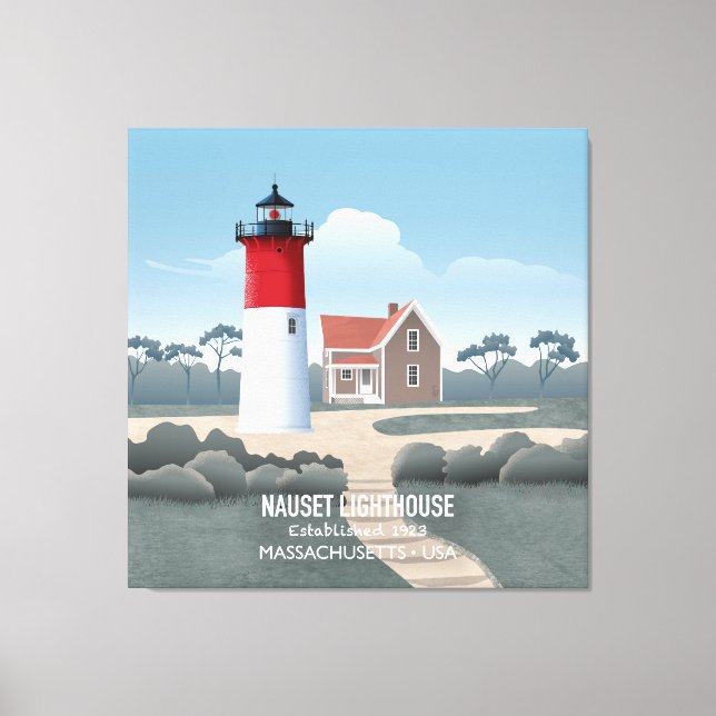 Lienzo Faro de Nauset (Anverso)