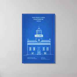 Lienzo Faro de Old Point Loma - California – AD